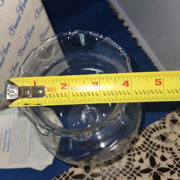 Princess House Heritage Crystal Pedestal Centerpiece Taper Candle Lamp #409 NIB - Picture 3 of 8